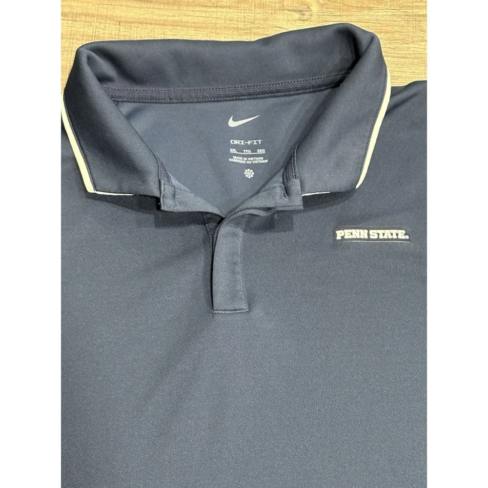 Nike Penn State Nittany Lions‎ Dri Fit Polo Mens Size XXL Navy Shirt